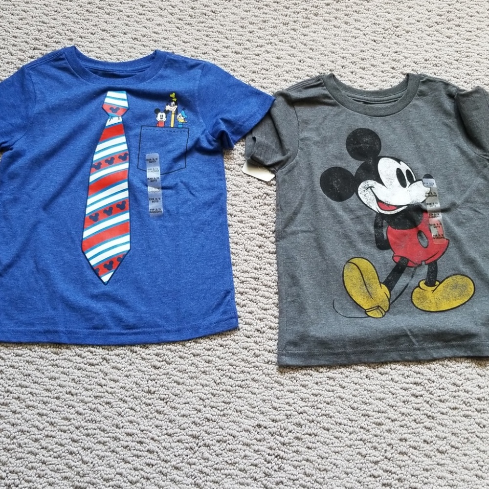 2 Disney Mickey tees